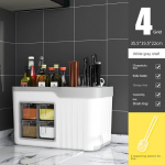 K&ouml;&ouml;gi hoiukarbi kombineeritud komplekt Multifunktsionaalne v&uuml;rtsikarbi plastikust noariiuli hoiukarbi riiul