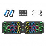 Kokkupandav push-up laud koos libisemisvastaste k&auml;epidemetega Nutikas vastutugev tugev kandev&otilde;imega push-Up-varras K&otilde;hulihaste treenimise varustus D