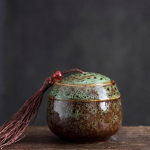 Ceramic Tea Caddies teekonteiner kohvikanister portselanist tee caddy tee s&auml;ilituskarp teekonteiner roheline
