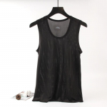 Suvine meeste v&otilde;rkvest kiiresti kuivav varrukateta t-s&auml;rk meeste j&auml;&auml;siidist v&otilde;rkkangast fitness &otilde;lad suured lahtised topid XL