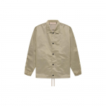 Fear Of God Essentials SS22 Tuulekindel Jakk &Uuml;hev&auml;rvilise Logoga ja Tuulekindlate Nuppudega Unisex &Uuml;ler&otilde;ivas Tammepruun FOG-SS22-079 L