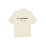 Fear of God Essentials SS21 L&uuml;hikeste varrukatega polo seljalogo ja unisex topidega, v&otilde;ikreem, kreem FOG-SS21-552 L