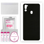apgo Protective Skin Sticker for the back compatible with Samsung Galaxy M21 2021, Wrap Film, Foil, Vinyl - Pattern Matrix