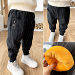 Laste p&uuml;ksid poiste vabaaja p&uuml;ksid Winter Plus sametist tihendavad laste spordip&uuml;ksid puuvillased beebip&uuml;ksid 130