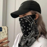Bohemian Style p&auml;ikesekaitsemask meestele naistele UV-kaitsega rattas&otilde;idu kaelakaitsemask &otilde;uerattas&otilde;iduks Bandana hip-hop sall Summer Punk k&otilde;rvasall valge