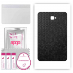 apgo skin sticker film foil vinyl for the BACK compatible with Samsung Galaxy Tab A 10.1 (2016), scratch-resistant, easy to install - Black Honeycomb