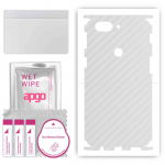 apgo Protective Skin Sticker for the back+sides compatible with OnePlus 5T, Full Wrap Film, Foil, Vinyl - Pattern Transparent Carbon