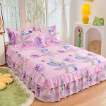 Voodiseelik Puuvillane Voodikate Komplekt Tikand Voodikleit Padjap&uuml;&uuml;rid 3 Osaline/Komplekt King/Queen Double 1.5/1.8/2M Linu Kate 120x200cm