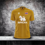 Ts&auml;rk Lager Beer Singha Lion National Tai Lipp Muaythai kickboxing MMA Mix Martial Art Sport Puuvillane L&uuml;hikeste Varrukatega &Uuml;markaelus M