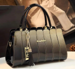 Erksav&auml;rvilisest nahast naiste kott &otilde;lakott Lihtne liibuv lakknahast k&auml;ekott 35*13*20