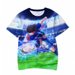 T-s&auml;rgid, anime, multikad, kapten Tsubasa, 3D-prindiga t&auml;navariided, poiste ja t&uuml;drukute vabaajar&otilde;ivad, &uuml;lisuured O-kaelusega t-s&auml;rgid, laste t-s&auml;rgid, riided 140