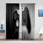 Poiste M&auml;ngur T&uuml;llkardinad Elutoa Kaunistuseks M&auml;ngukontroller Videom&auml;ng Lastele L&auml;bipaistev Voile Kardin Akna Kardinad Rulood 1 PCS W100XH250cm&Rod Pocket