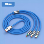 6A 120 W andmekaabel 3-&uuml;hes &uuml;likiire laadimiskaabel C-t&uuml;&uuml;pi mikro-USB laadijakaabel nutitelefonide jaoks