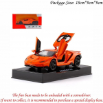 1/32 Skaala Sulamist Kogutav Oranž Lambor LP770 M&auml;nguasi Tagasit&otilde;mmatavad S&otilde;idukid Diecast Autod Mudel Valguse ja Heliga 1/32-Size:15.5*6*3.5cm