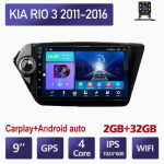 9-tolline Android Carplay Kia RIO 3 2011-2016 jaoks Autoraadio Multimeedia Video M&auml;ngija GPS Navigatsioon WIFI 4+64GB 2+32GB gray