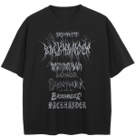 Streetwear Kirjad Graafiline Must T-s&auml;rk Puuvill Unisex Topid T-s&auml;rgid Suvine L&uuml;hikeste Varrukatega T-s&auml;rk M must