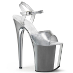 Naiste Sandaalid 20cm Super K&otilde;rge Konts 10cm Veelaud Stiletto K&otilde;rge Kontsaga Sandaalid/K&otilde;rge Kontsaga Pole Dance Catwalk Kleit Kingad YKC 34 valge