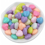 50 tk Macaroni v&auml;rvi kreemjas v&auml;ikesed armastuse kujuga helmed mood k&auml;ev&otilde;ru kaelakee ehted aksessuaarid DIY k&auml;sitsi valmistatud materjalid mitmev&auml;rviline