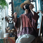 Johnature Naiste Vintage Patchwork S&auml;rgid Topid Hiina stiilis Stand pikkade varrukatega pluusid Kevads&auml;rgid One Size must