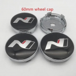 4 tk/partii 60 mm auto ratta keskosa rummu korgid tolmuvastased katted 56 mm alumiiniumratta keskm&auml;rgi kleebise embleemi kleebised 60mm