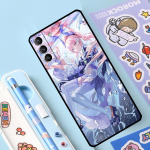 Genshin Impact Sangonomiya Kokomi &uuml;mbris Samsung Galaxy S23 S21 S22 Ultra Plus Note 10 20 S8 S9 S10 Plus S20 FE katte&uuml;mbrisele Galaxy S22Ultra