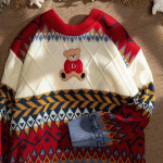 Armsad karutopsid Oversize meeste High Street kuduvad kampsuntopid S&uuml;gispullover lahtised Harajuku Kawaii valged naiste paarilised kampsunid S punane