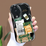 Armas koomiksimustriga kreemjas tekstuuriga korpus Lainelise servaga pehme silikoonkaanega telefoni&uuml;mbris Huawei Honor Infinix Tecno iPhone'i jaoks iPhone 14 Pro must