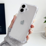 Luksuslik l&auml;bipaistev silikoonist p&otilde;rutuskindel soomus&uuml;mbris iPhone'ile 16 15 14 13 12 11 Pro XS Max XR 7 8 Plus kaitseraua k&otilde;va akr&uuml;&uuml;list t&auml;ielik kaitsekate For iphone 16 puhas