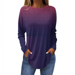 Ropa Mujer Tendencia 2024 naiste topid Mood Naiste vabaaja pikkade varrukatega &uuml;markaelusega tr&uuml;kitud topid Ropa De Mujer Y2k S