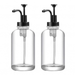 2 tk 17 untsi kohv l&auml;bipaistva klaassiirupi dosaator siirupi pumba pudel kohviku baari tarvikute &scaron;ampoon h&otilde;be