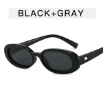 Mood p&auml;ikeseprillid Elliptilise raamiga p&auml;ikeseprillid must