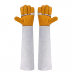 Loomade k&auml;itlemise kindad 23,6 tolli nahast hammustuskindlad lemmikloomakindad kassi- ja linnumadudele