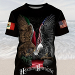 Kotka prindiga meeste T-s&auml;rk - Mugav, trendikas ja vastupidav igaks hooajaks vabaaja T-s&auml;rk moedisain Mehhiko lipu &uuml;lem&otilde;&otilde;duline meeste riietus S