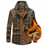 Meeste s&uuml;gistalv vabaaja paksud soojad s&auml;rgid Camisa Masculina Chemise Homme Meeste Militarrcoat Villased fliismantlid XXL