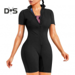 Sportlik higikompressioon t&otilde;mblukuga suletav aluskrae Saunakost&uuml;&uuml;m L&uuml;hikeste varrukatega Kalorite p&otilde;letamine Treeningkost&uuml;&uuml;m k&otilde;rge elastse v&ouml;&ouml;kohaga treener XL sinine