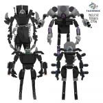 Skibidi WC ehitusplokk &otilde;udusm&auml;ng K&otilde;larimees &uuml;lemused Camara Titan TV mees multifilm nukk mudel lastele Halloweeni s&uuml;nnip&auml;evakingitus