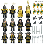 12tk Keskaegne r&uuml;&uuml;tlis&otilde;duri tegevusfiguurid laste ehitusklotsid m&auml;nguasi