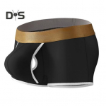 Meeste poksija aluspesu Keskmise k&otilde;rgusega elastne v&ouml;&ouml;koht U-kumerad l&uuml;hikesed p&uuml;ksid, &uuml;hev&auml;rvilised hingavad siledad jooned kiiresti kuivavad alusp&uuml;ksid L must