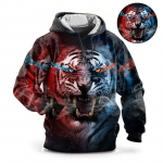 Animal Hoodie Meestele Tiger Print Kvaliteetne meeste Pullover S&uuml;gismoodne T&auml;navadisaineriga pikkade varrukatega esmaklassilised spordir&otilde;ivad L