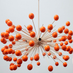 Hiiglaslik s&ouml;&ouml;gitoa valgusti Messing Merisiilikulamp | Sputnik helmedega l&uuml;htervalgusti | Kohandatava v&auml;rviga Mini metallpallidest Merisiilikulamp 28 Diameter kuldne