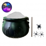 Halloweeni n&otilde;iakatla komplekt DIY plastikust must pott tehis&auml;mblikega s&uuml;ttib mullipada Halloweeni k&ouml;&ouml;gilaua kaunistamiseks A