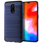 Luksuslik s&uuml;sinikkiust &uuml;mbris Oneplus 6T 1+6t T&auml;iskaitsev pehme telefonikate Oneplus6t One Plus 6t p&otilde;rutuskindlale silikoon&uuml;mbrisele Oneplus 6T sinine