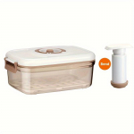 Bpa-vaba vaakumkinnituskarp, mis sobib suurep&auml;raselt puu-, k&ouml;&ouml;giviljade ja keedetud toitude jaoks, sobib ideaalselt kohvikutesse, restoranidesse ja koduseks kasutamiseks, suure mahutavusega plastikust 40.58oz [with hand pump]