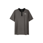 Li Ning CBA Professionaalse Korvpallisarja Tr&uuml;kitud Logoga L&uuml;hikeste Varrukatega Polos&auml;rk Meestele Polos&auml;rgid Pruun APLR211-1 XXL