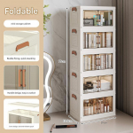 Virnastatavad kaanega hoiukastid, plastikust kokkupandav hoiukapp, kokkupandav kokkupandav kasti organiseerija/hoiukonteinerite k&auml;ru ratta ja topeltuksega 29cm 5 layers valge