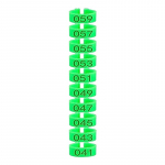 100 tk praktilised linnuliha m&auml;rgistamise jalar&otilde;ngad identifitseerimisribade loendamiseks roheline