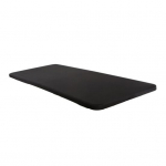 Lauakate T&auml;isv&auml;rviline veekindel libisemisvastase elastse ribaga Camping Mustusekindel lauakaitse Piknikulaua varrukas sise&otilde;ue paigaldatud laudlina S must