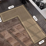 K&ouml;&ouml;givaip L-kujuline libisemiskindel p&otilde;randamatt Diatomiga muda imavad matid Kodukaunistuse vaip &Otilde;li imav imitatsioon Linased vaibad 100x150x50cm