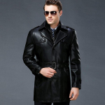 Ehtsast nahast jakk meeste esimene kiht lambanahk meeste &auml;ri vabaaja s&uuml;gis-talvine nahkjakk mantel 170