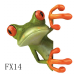 Naljakas konnatualettkleebis Roheline konn seinakleebised Veekindlad vannitoa-Wc-kleebis Kodukaunistus FX14